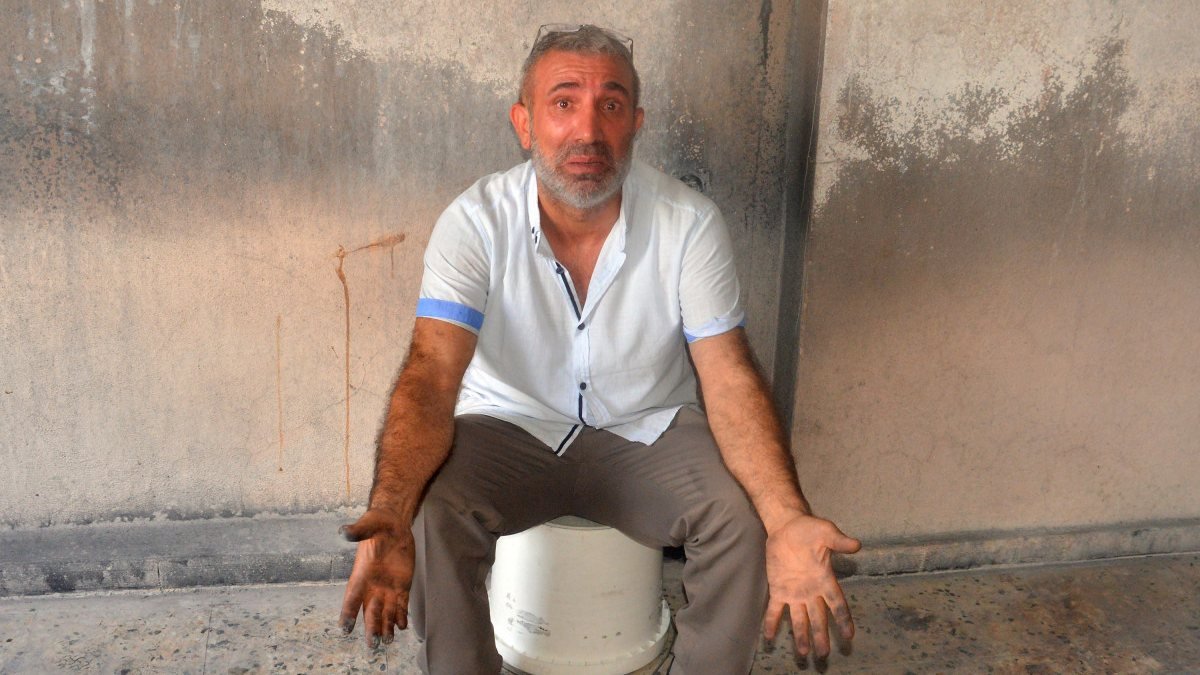 Adana'da dairesini yakan kiracısının serbest kalmasına isyan etti