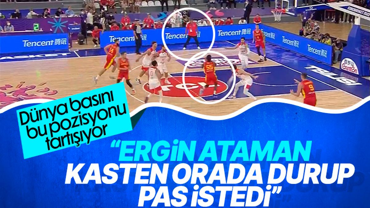 Karadağlı basketbolcu Ergin Ataman'a pas verdi