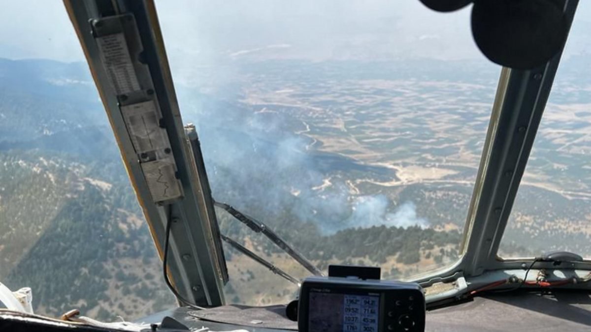 Isparta'da orman yangını çıktı