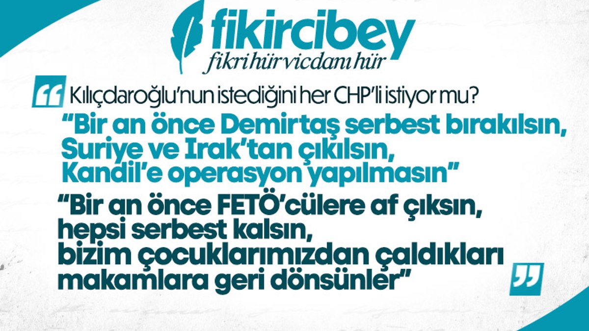 Fikirci Bey yazdı: BİR CHP’Lİ NE İSTER?