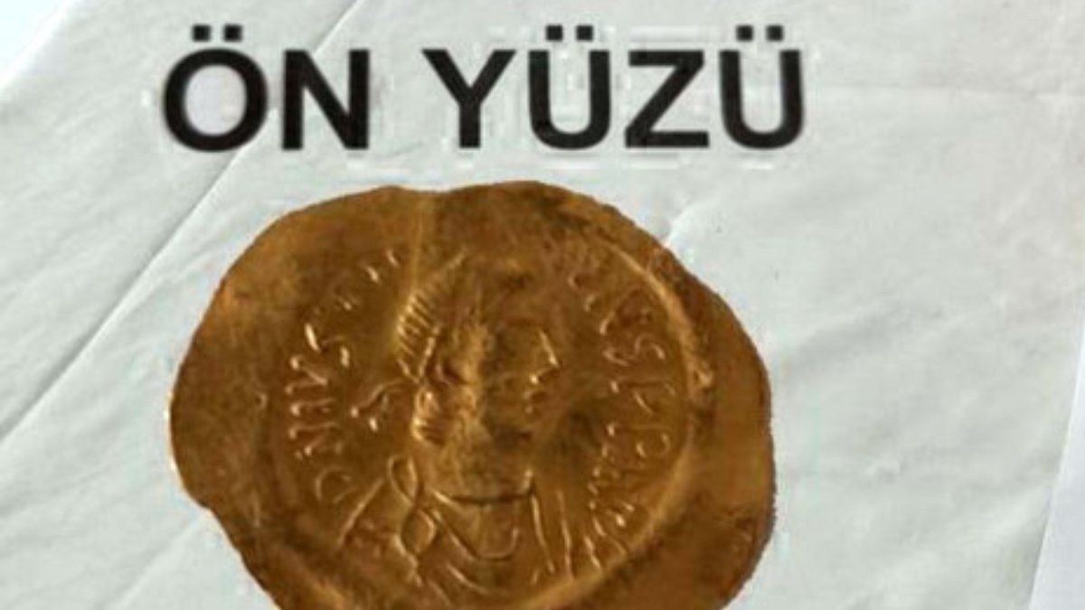 Kırklareli’de, Bizans dönemine ait altın sikke bulundu