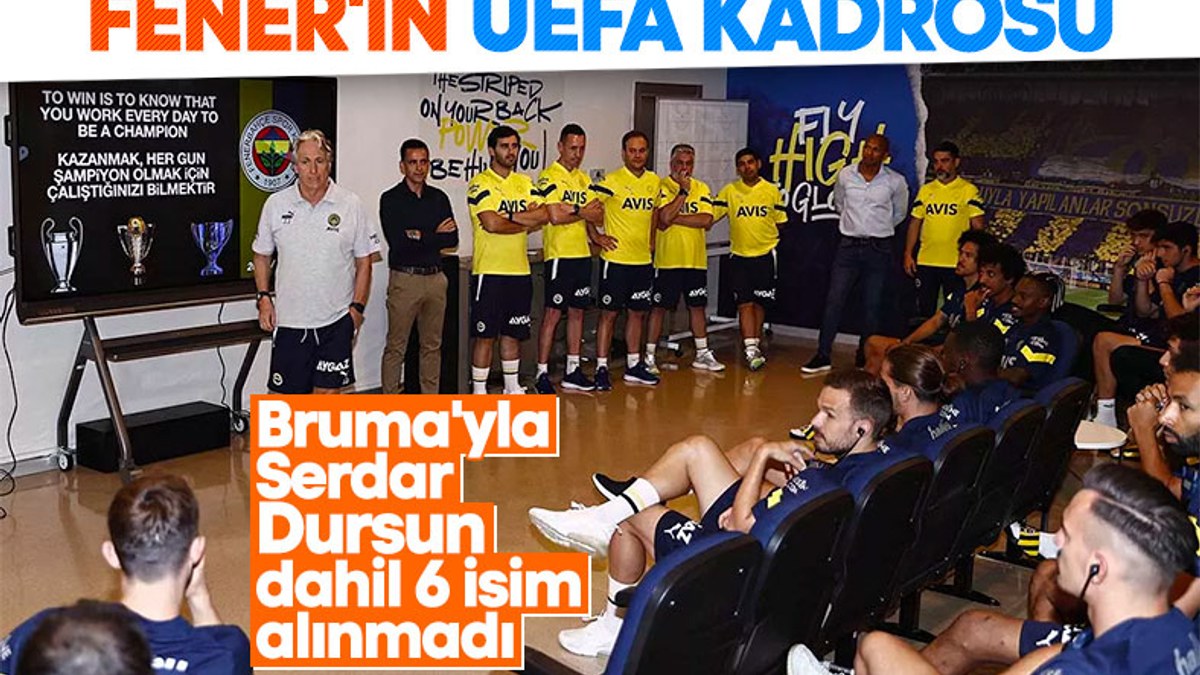Fenerbahçe'de Avrupa Ligi listesi açıklandı
