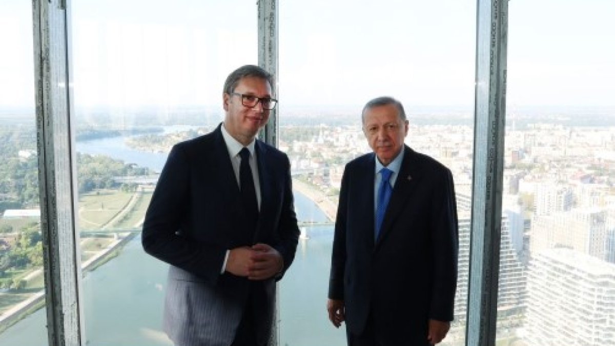 Cumhurbaşkanı Erdoğan, Belgrad Kulesi'ni ziyaret etti