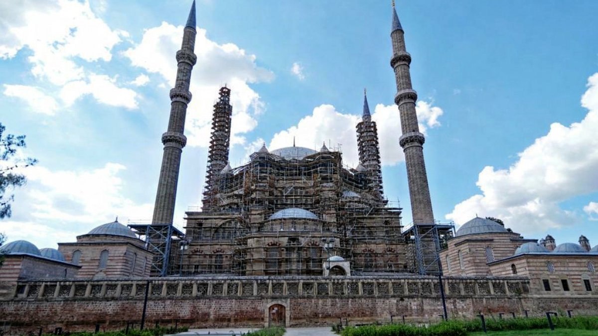 Selimiye Camii'nin restorasyonu 3,5 yıl sürecek