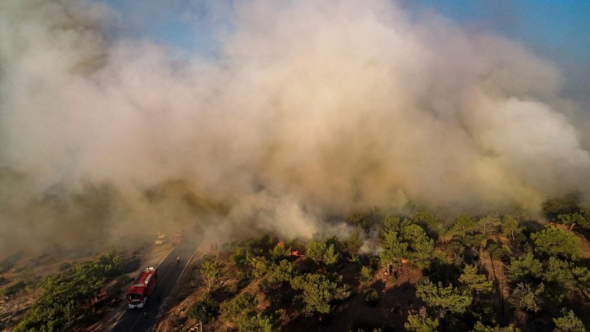 Mersin'de orman yangını 2'nci günde kontrol altına alındı