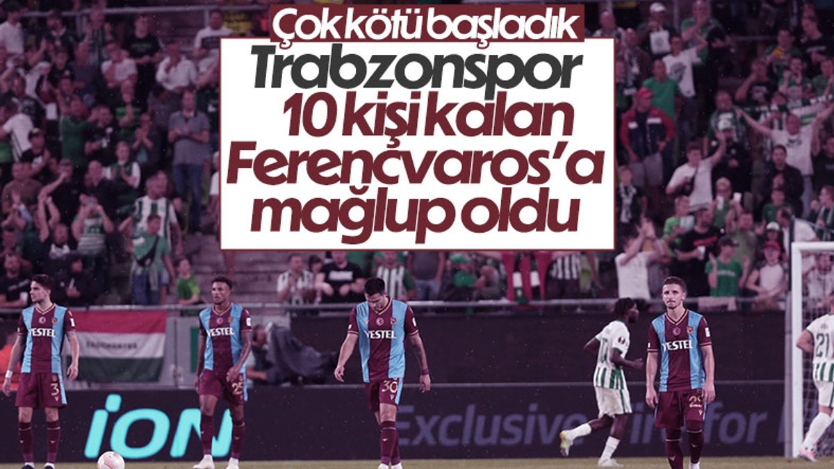 Trabzonspor, Ferencvaros deplasmanında mağlup