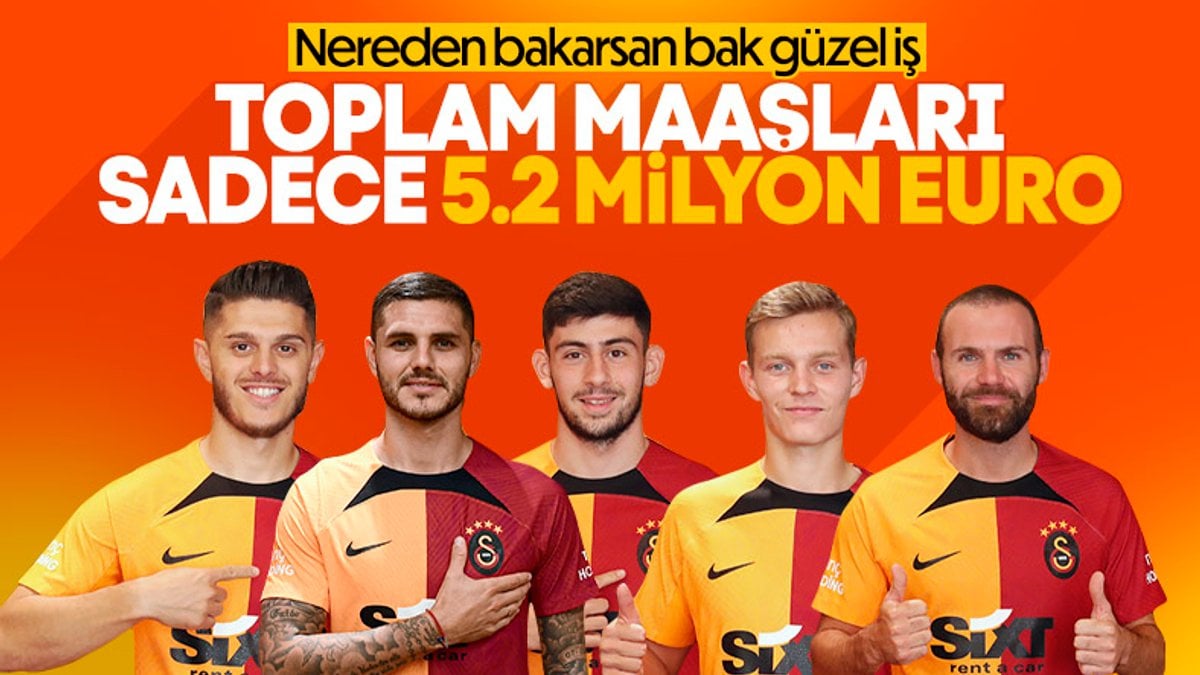 Galatasaray'ın yeni transferlerinin maaşları