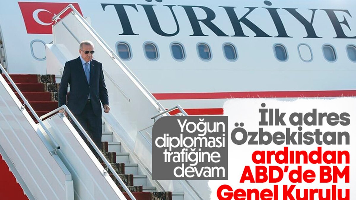 Cumhurbaşkanı Erdoğan'ın Özbekistan ve ABD gezisi