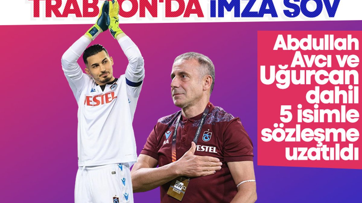 Trabzonspor'da Abdullah Avcı ve 3 futbolcuyla sözleşme yenilendi