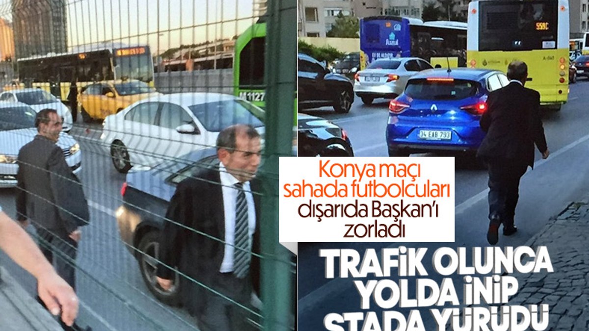 Galatasaray Başkanı Dursun Özbek'in trafikle imtihanı