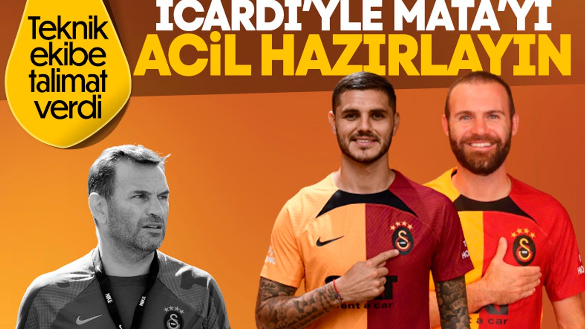 Galatasaray'da Juan Mata ve Mauro Icardi için seferberlik