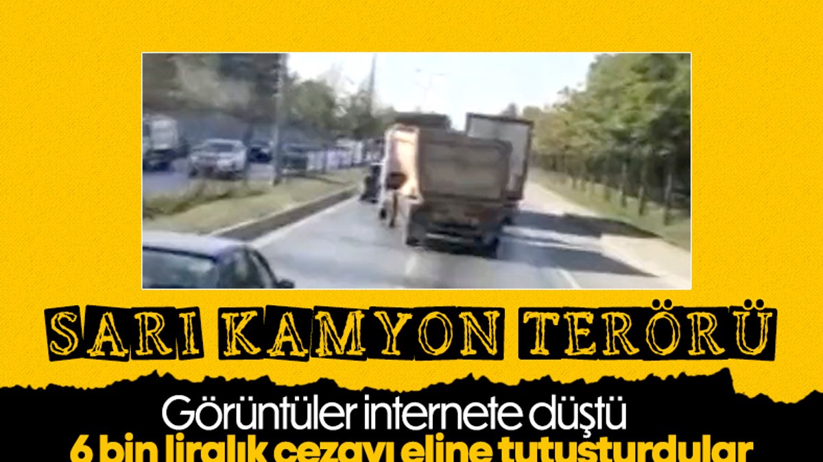 İstanbul'da kamyonla drift yapan maganda yakalandı