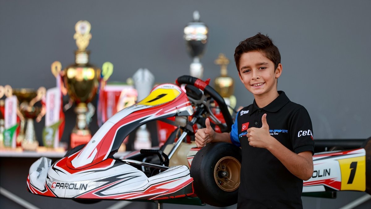 10 yaşında 30 kupa sahibi İskender, Formula 1 hayaliyle yarışıyor