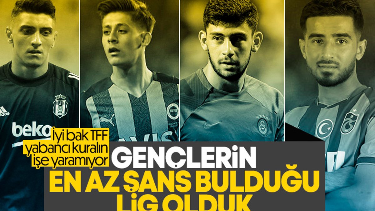 Süper Lig'de oynayan genç oyuncuların sayısı şaşırttı