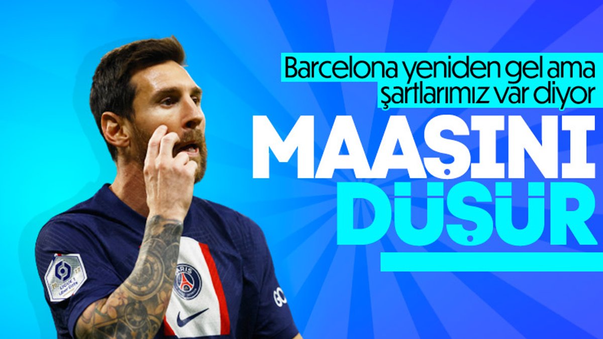 Barcelona'da Messi için şart