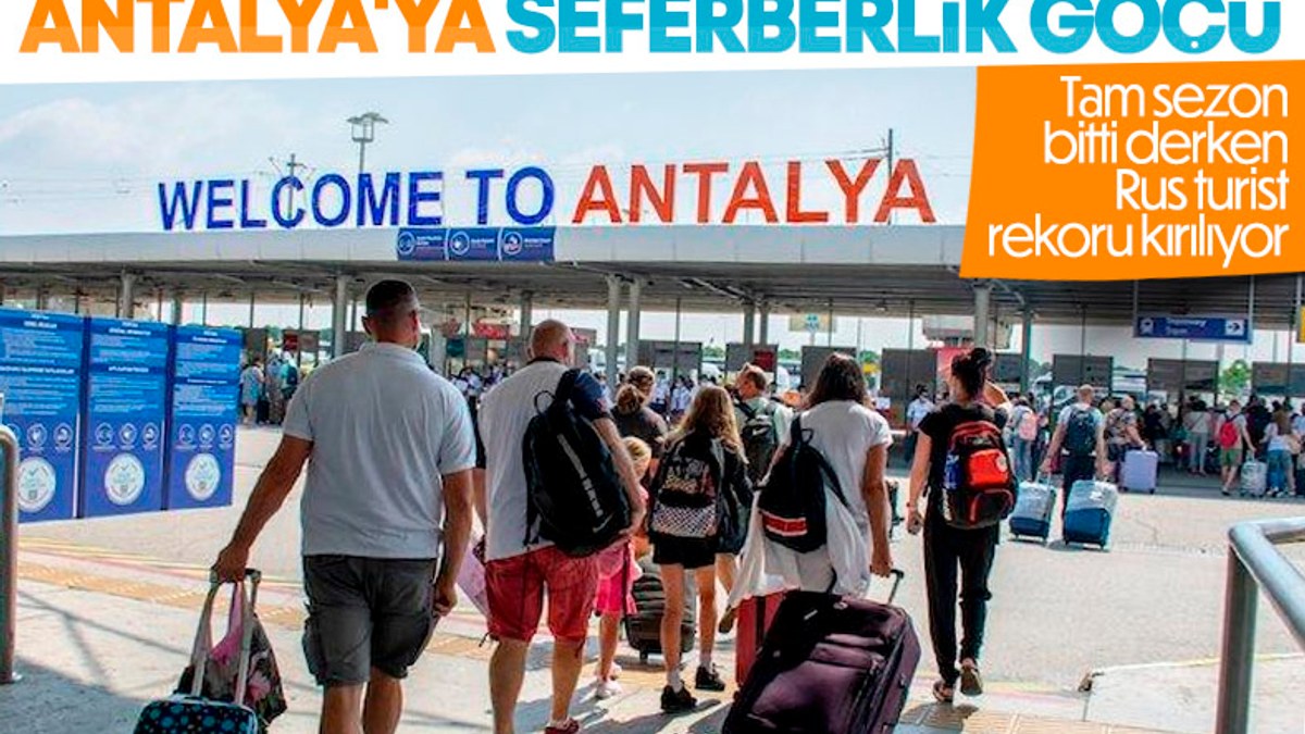 Antalya'da turist sayısı 10 milyonu aştı