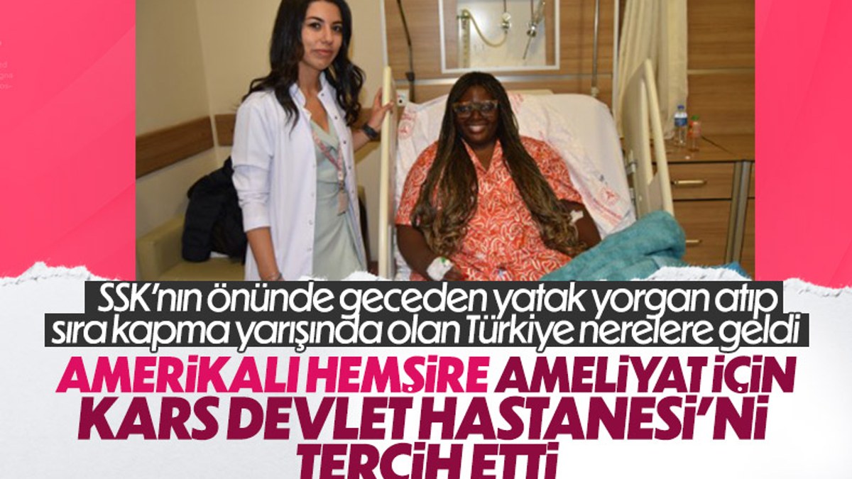 ABD’li hemşire, rahim ameliyatı için Kars Harakani Devlet Hastanesi'ni seçti