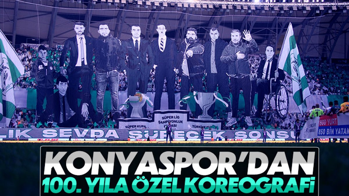 Konyaspor'dan 3 boyutlu koreografi