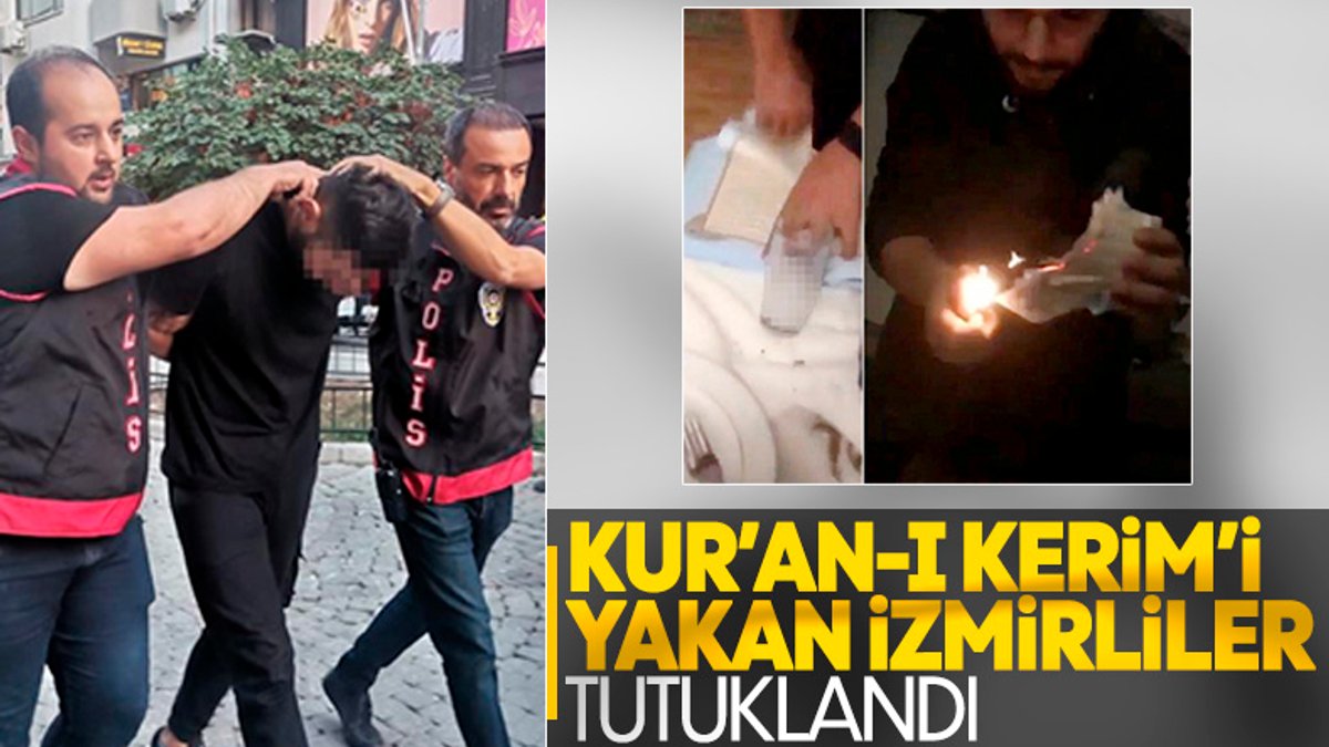 İzmir'de içki masasında Kur’an-ı Kerim’i yakan şahıslara tutuklama