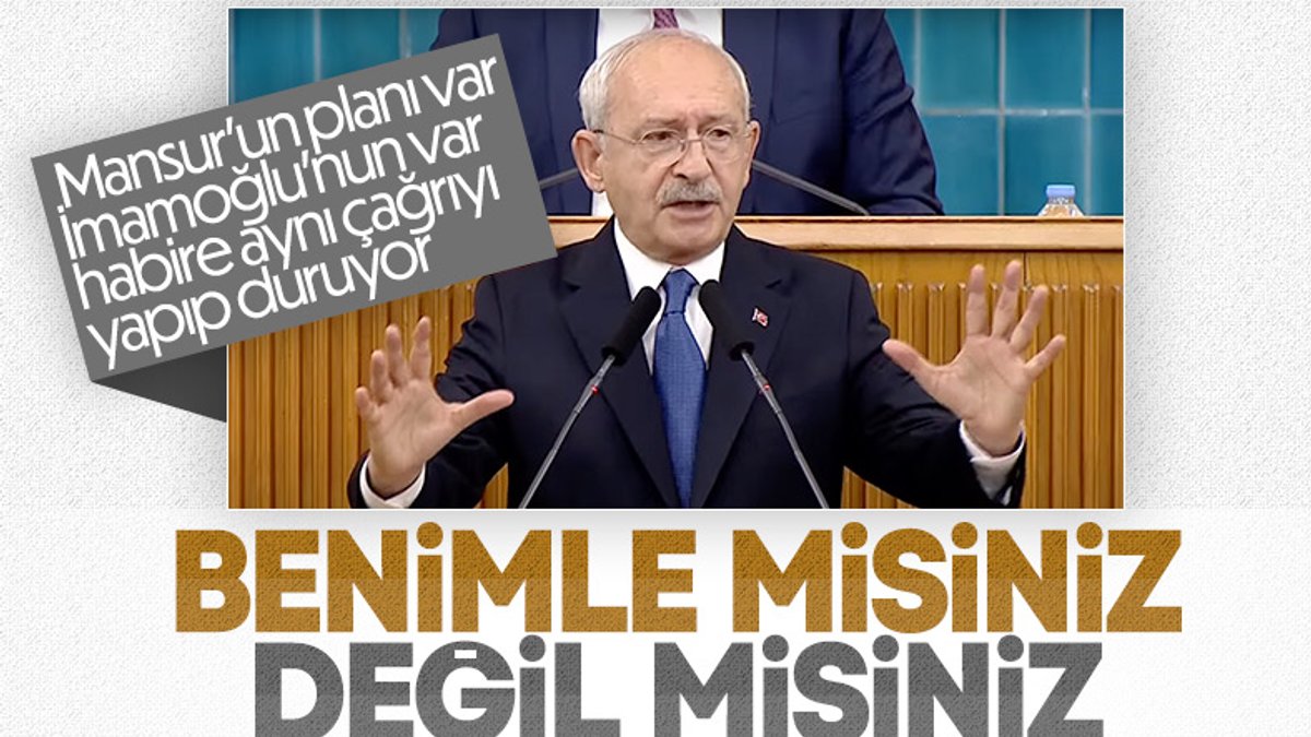 CHP grup toplantısında 'Cumhurbaşkanı Kılıçdaroğlu' sloganları