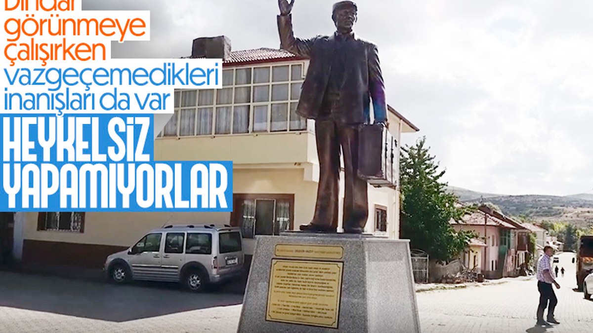 Yozgat'taki tek CHP'li belediyeden heykel hizmeti
