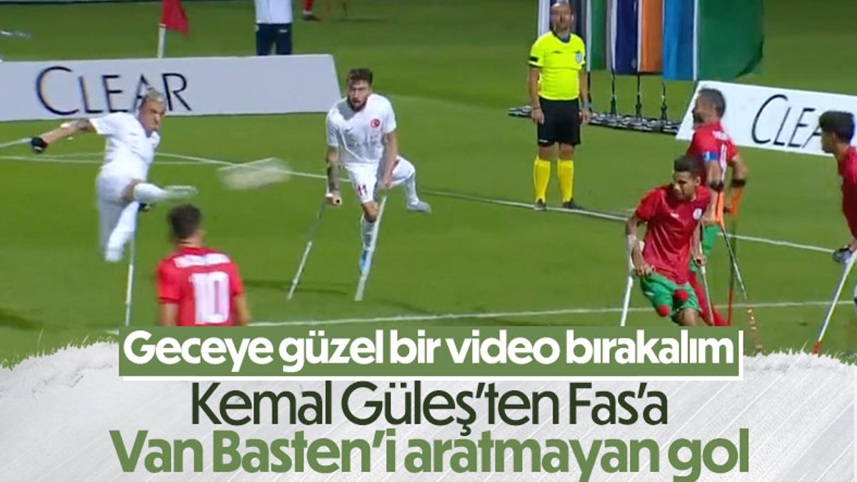 Ampute Futbol Milli Takımı'nda Kemal'den Fas'a şık gol