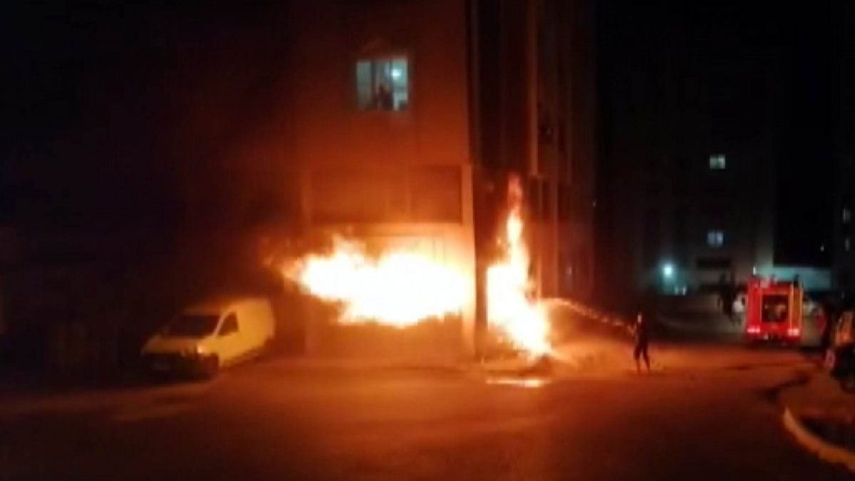 Kahramanmaraş'ta iş yeri yangını