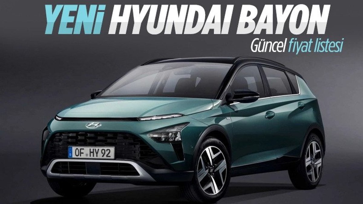 Türkiye'de üretilen Hyundai Bayon Ekim Ayı Fiyat Listesi