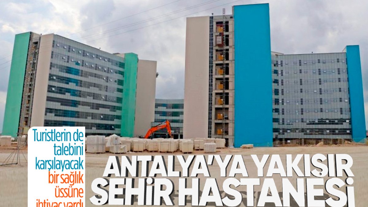 Antalya Şehir Hastanesi Yüzde 65 Tamamlandı