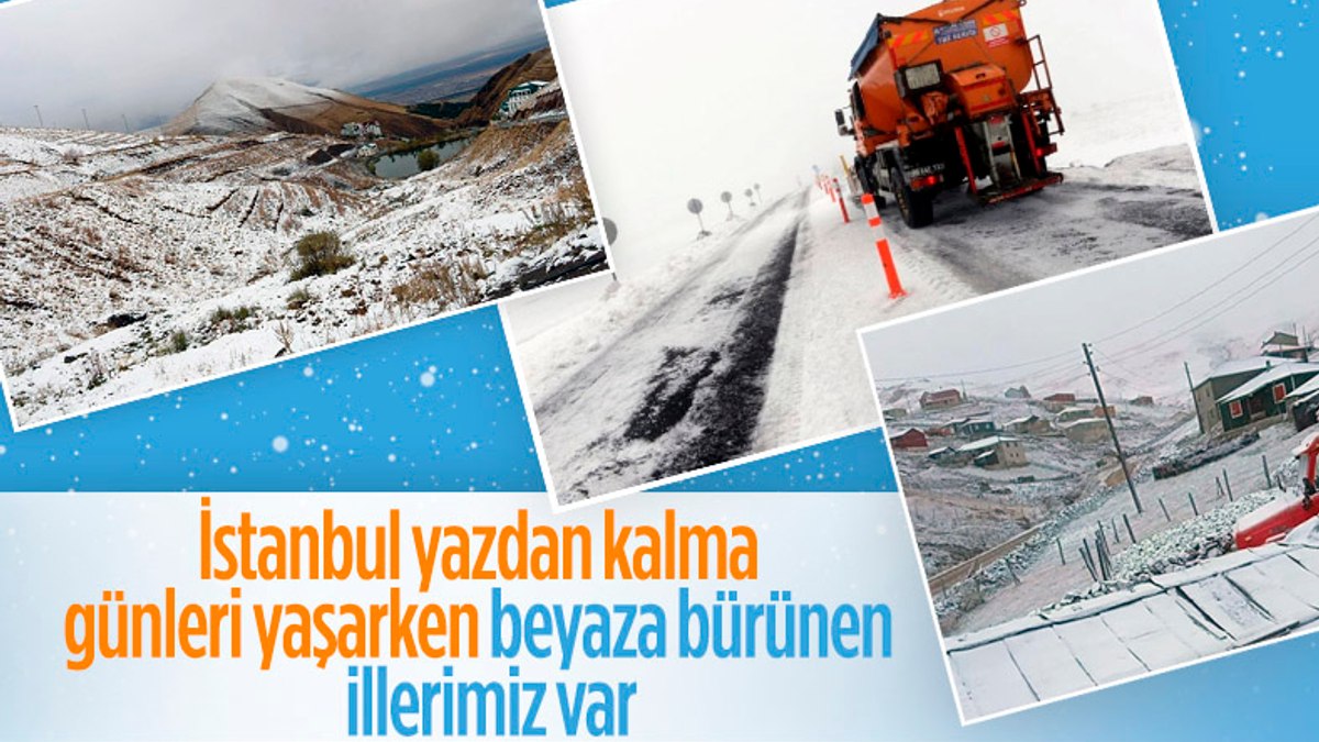 Türkiyenin yüksek kesimlerinde kar yağışı etkili oldu