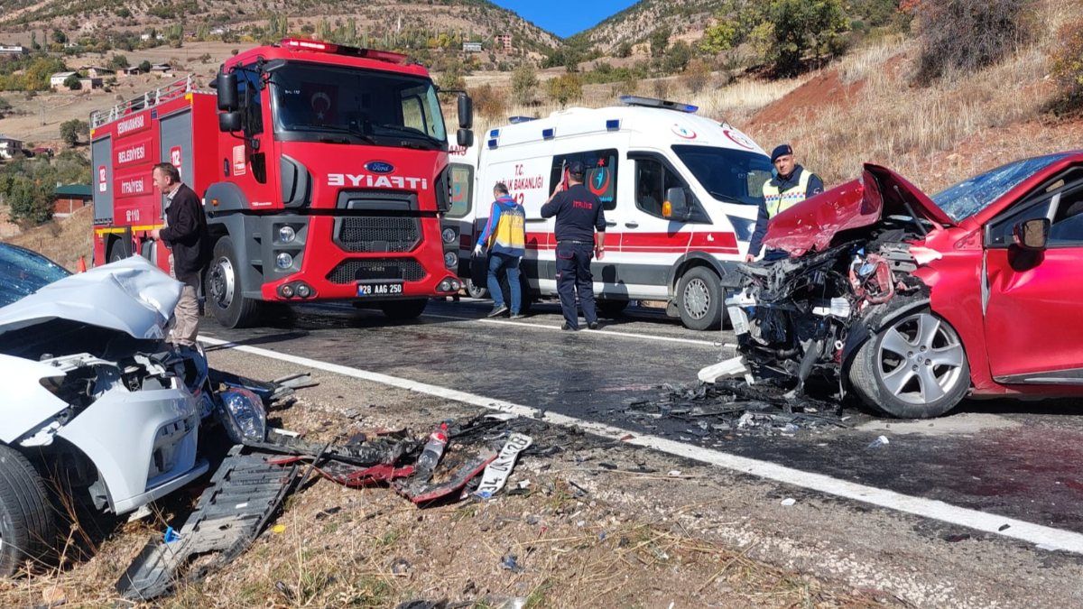 Giresun’da, trafik kazasında 5 kişi yaralandı
