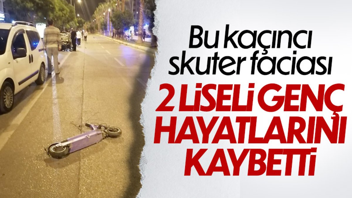 Antalya’da skuter kazası, liseli 2 genci yaşamdan kopardı