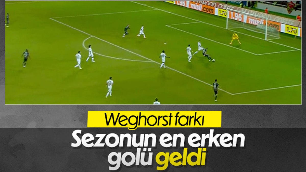 Wout Weghorsttan sezonun en erken golü