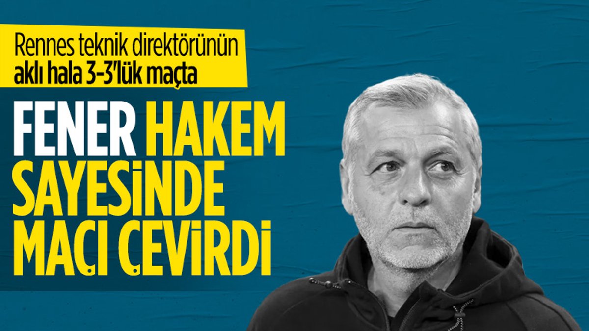 Genesio: Fenerbahçe hakem tarafından desteklendi