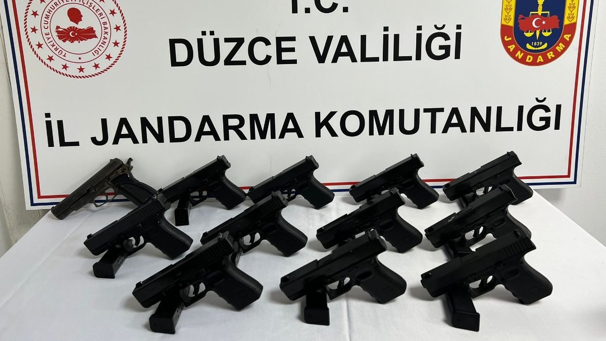 Düzce’de silah kaçakçılığı operasyonu: 1 gözaltı