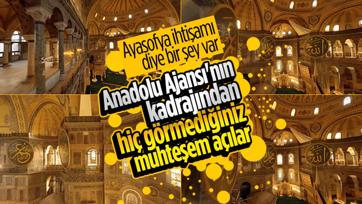 Ayasofyadan nefes kesen drone görüntüleri