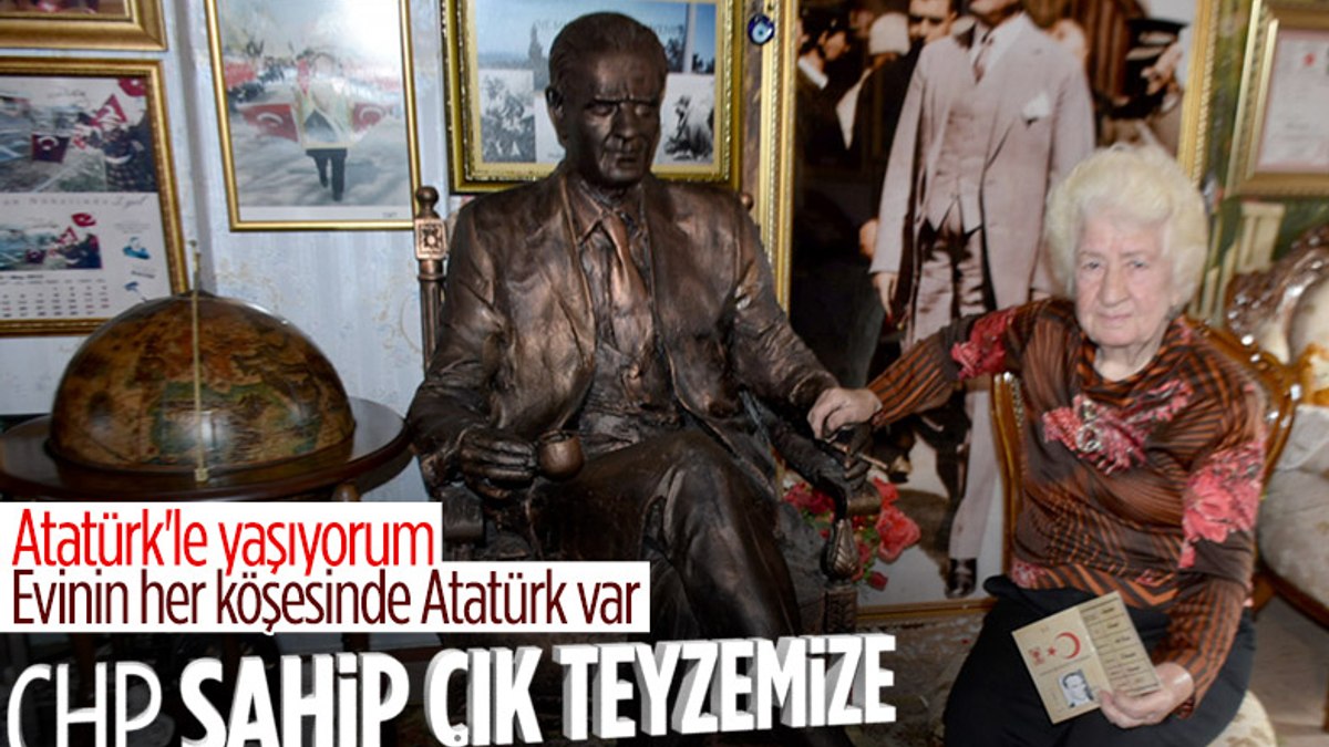 Edirnede Atatürk sevdalısı kadının evindeki bütün saatler 09.05’i gösteriyor
