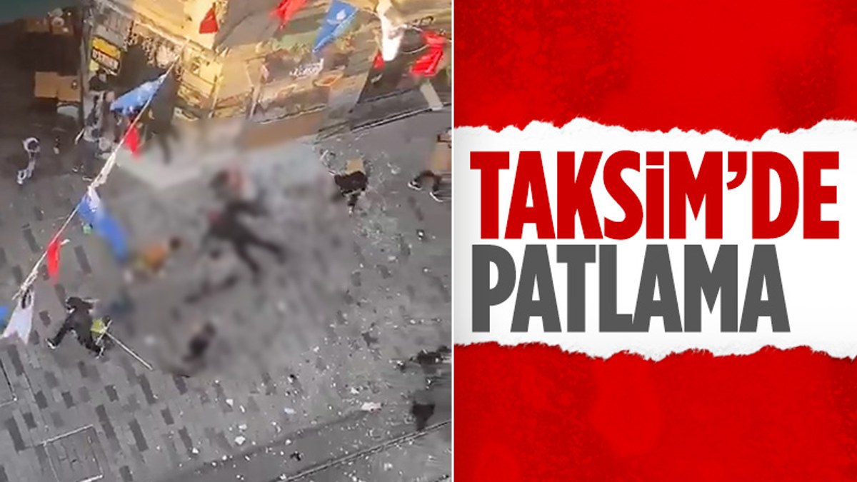 Taksim'de patlama meydana geldi