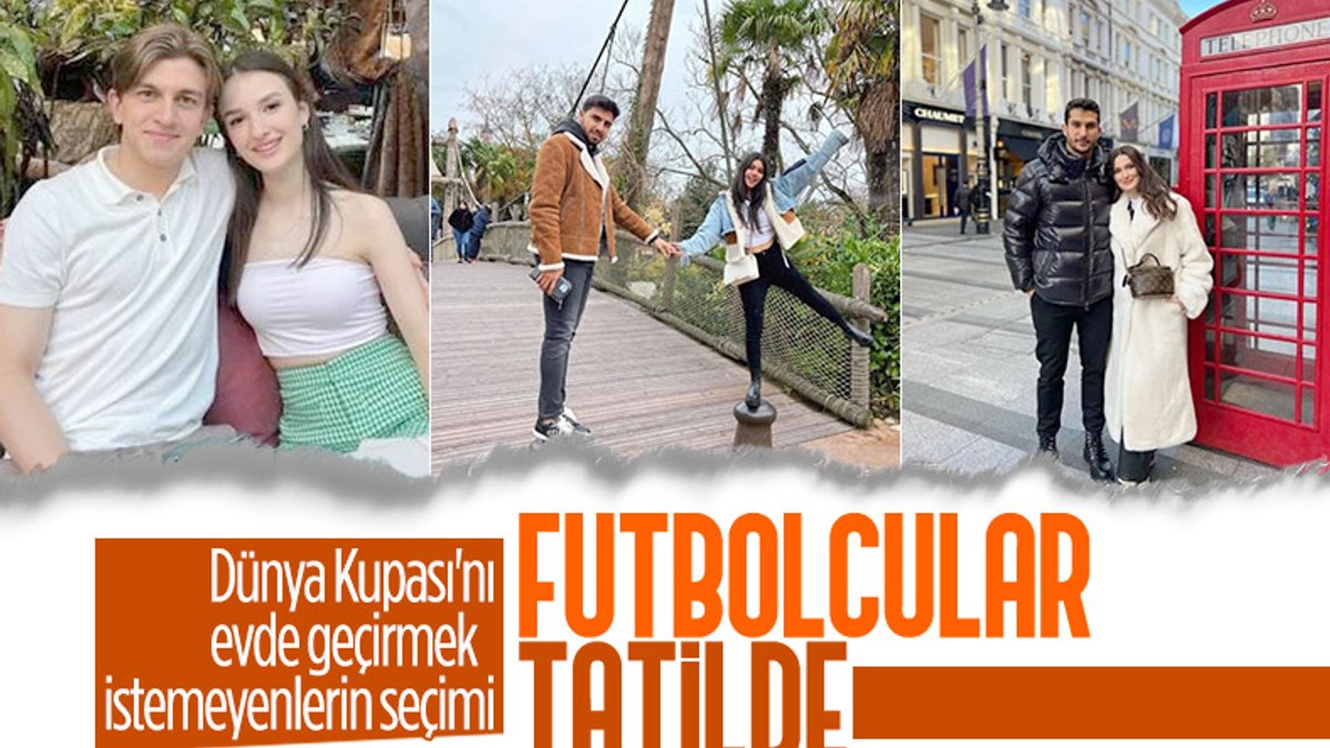 Dünya Kupasına gidemeyen futbolcular tatilde