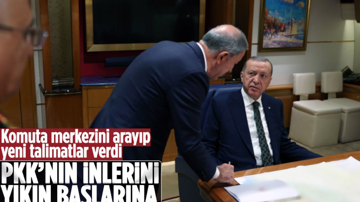 Cumhurbaşkanı Erdoğan, Hulusi Akardan harekat bilgisi aldı