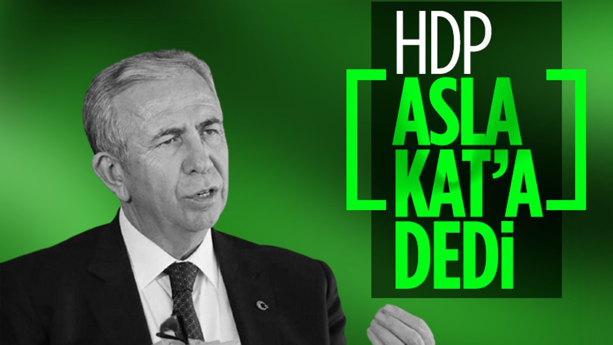 HDP'den Mansur Yavaş'ın adaylığına ilişkin: Asla oy vermeyiz