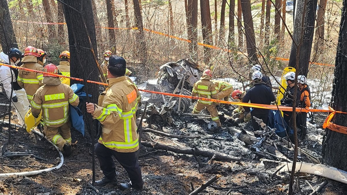 Güney Kore'de helikopter düştü: 5 kişi öldü