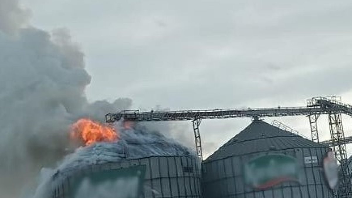 Edirne'de yağ fabrikasının silosunda yangın