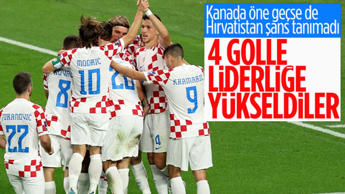Hırvatistan, Kanada'yı dört golle geçti
