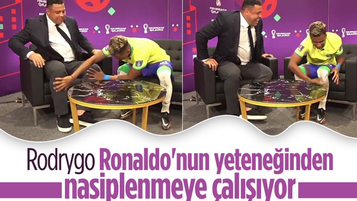 Rodrygo, Ronaldo Nazario'nun özel güçlerinden nasiplenmeye çalıştı