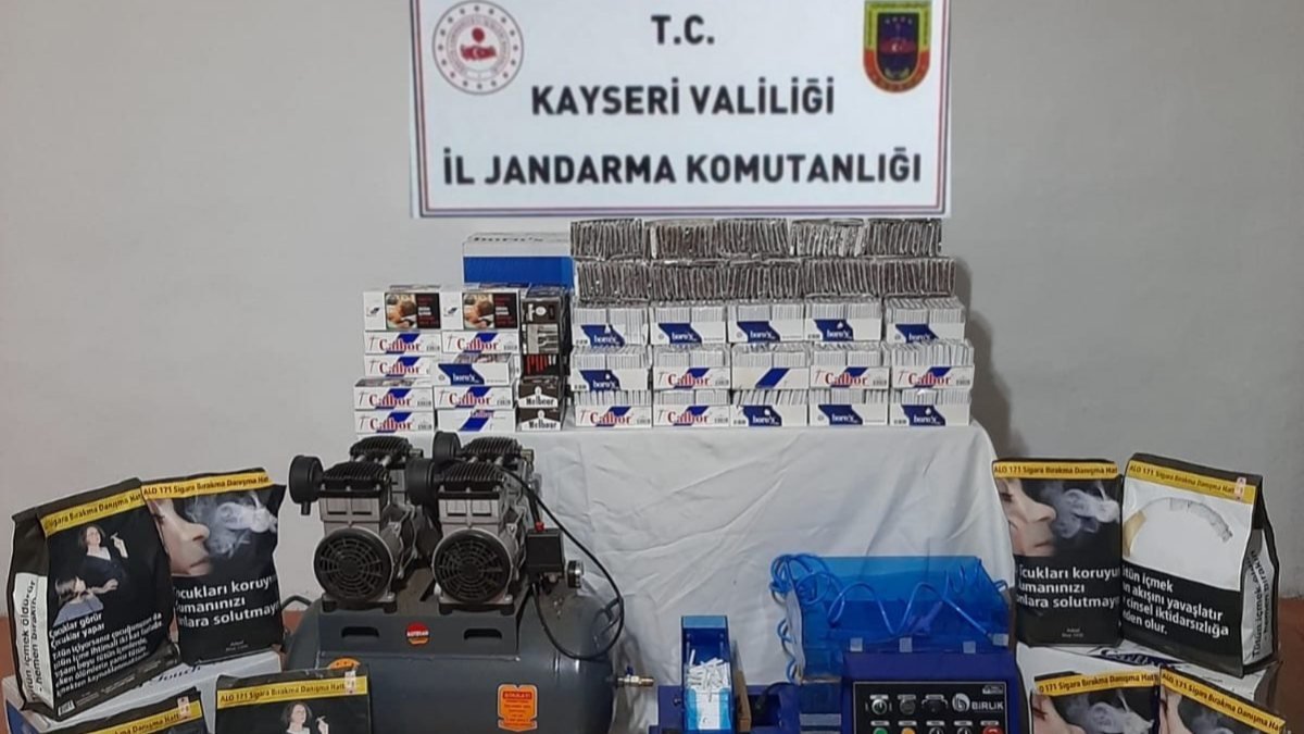Kayseri'de tütün kaçakçılarına operasyon:3 gözaltı