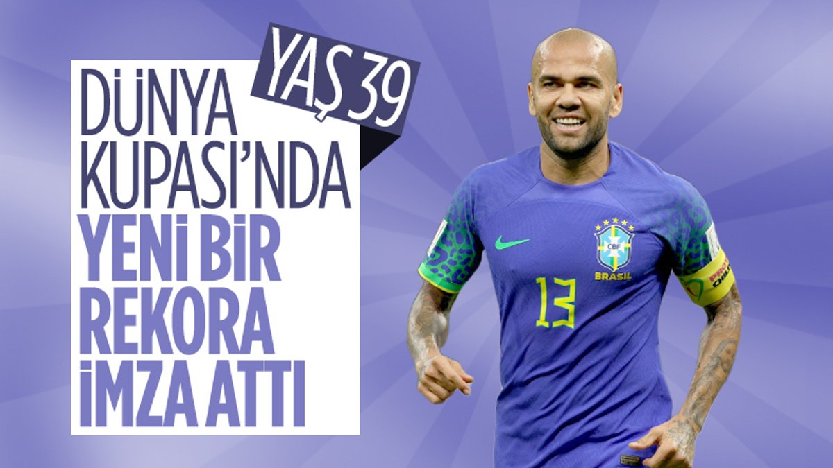 Dani Alves, Brezilya adına Dünya Kupası tarihine geçti