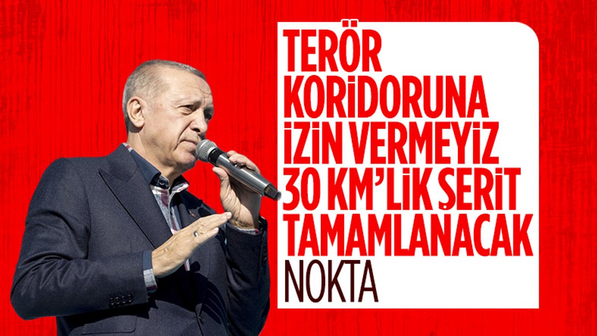 Cumhurbaşkanı Erdoğan'dan terörle mücadele mesajı
