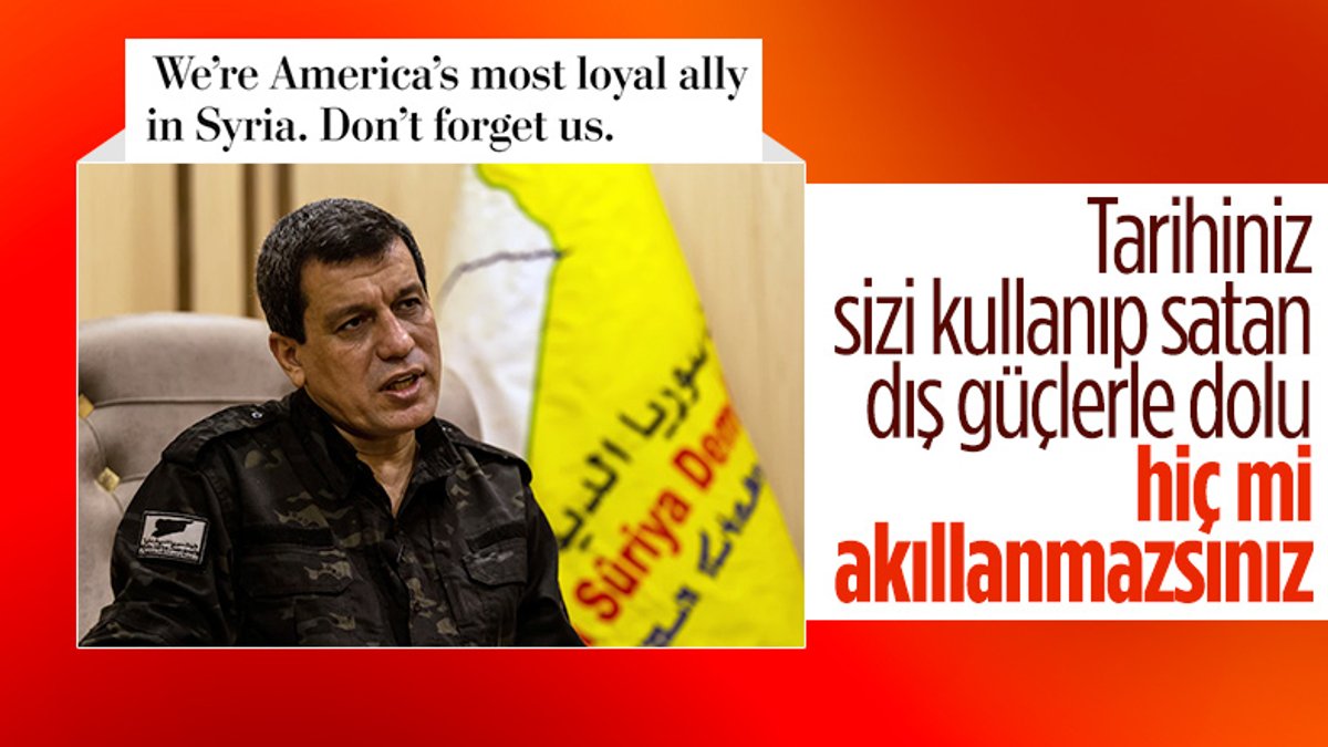 Mazlum Kobani, Türkiye'ye karşı ABD'ye çağrı yaptı