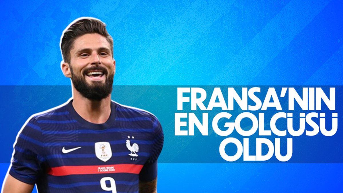 Fransa'nın en çok gol atan oyuncusu: Olivier Giroud 
